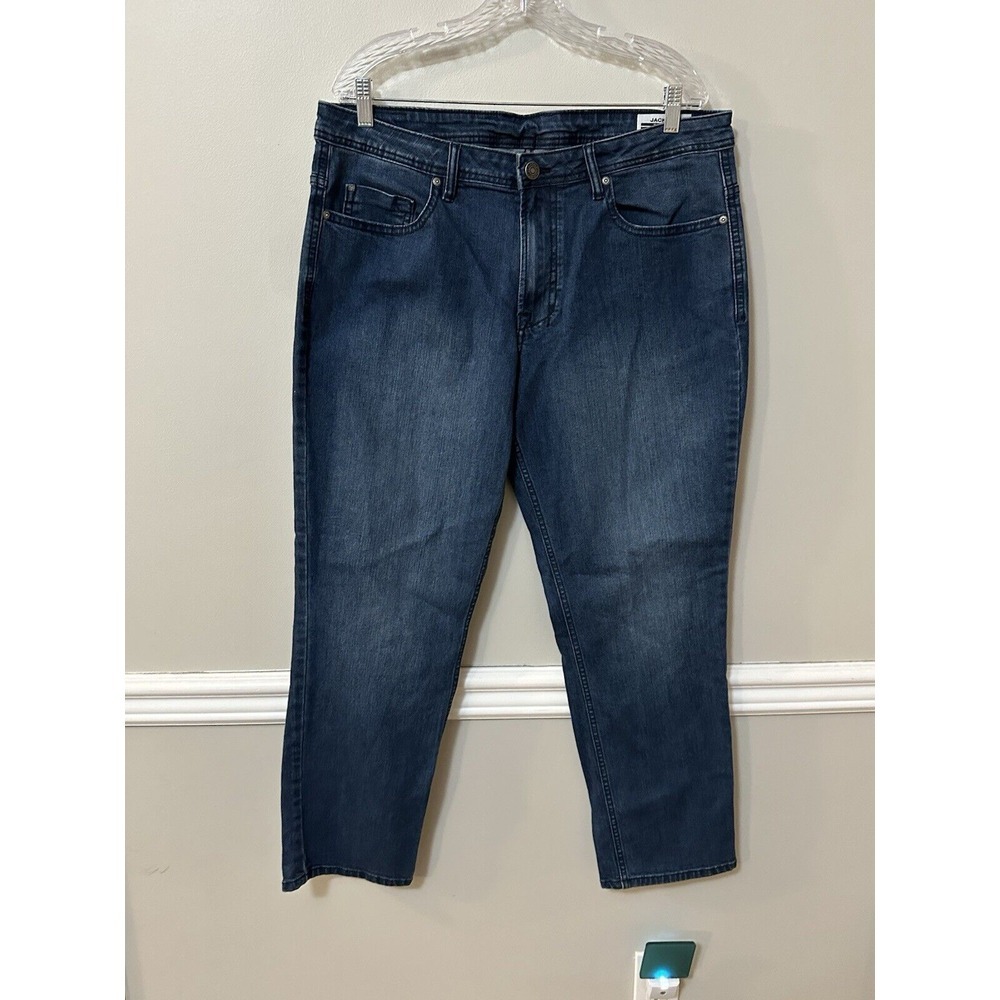 Buffalo‎ David Bitton Jeans Mens 36x30 Jackson Slim Straight Blue Dark Wash